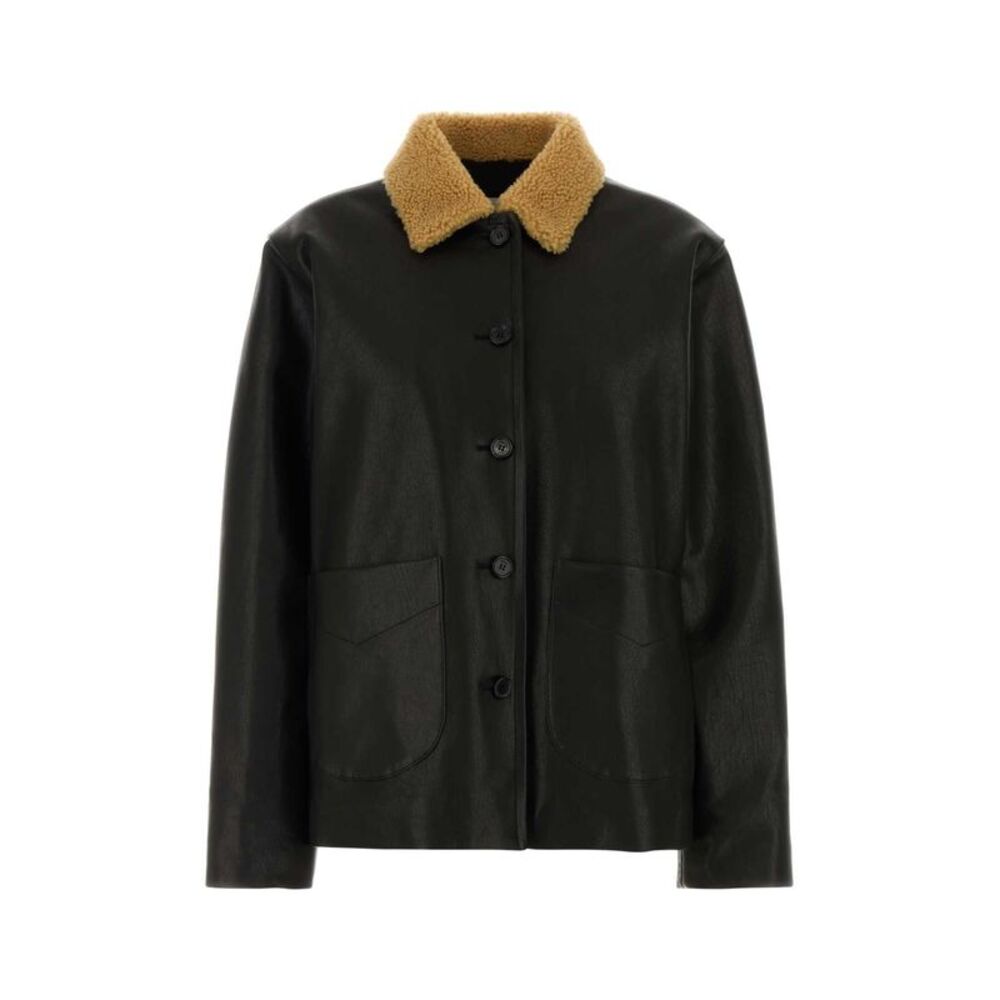 Khaite Women Black Leather Wilson Jacket